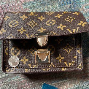 Brown Bag/clutch with chain